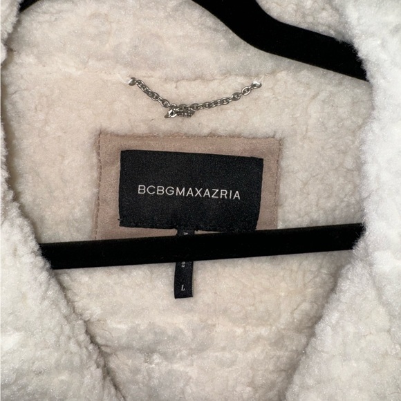 BCBG Shearling and Suede Coat - Picture 4 of 5